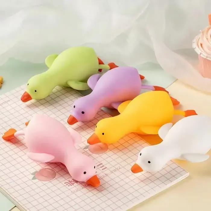 Jouets anti-Stress colorés et amusants, animaux canard, jouets sensoriels du bout des doigts, grande