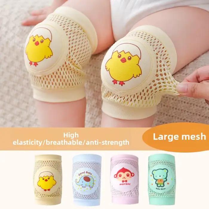 Genouillères en coton pour bébé unisexes dessin animés pour apprendre à ramper et à marcher sécurité été hiver anniversaire noël