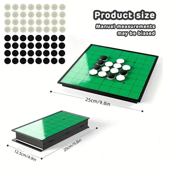 AIUAZA Original Othello - Jeu de stratégie intemporel - Tableau pliant magnétique engageant et sécurisé - Parfait pour le plaisir en intérieur