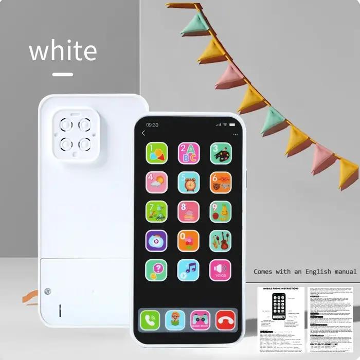 Téléphone à écran tactile de simulation de musique pour enfants jouet intelligent multifonctionnel modèle d'éducation en anglais pour bébés occasions spéciales vacances anniversaires noël