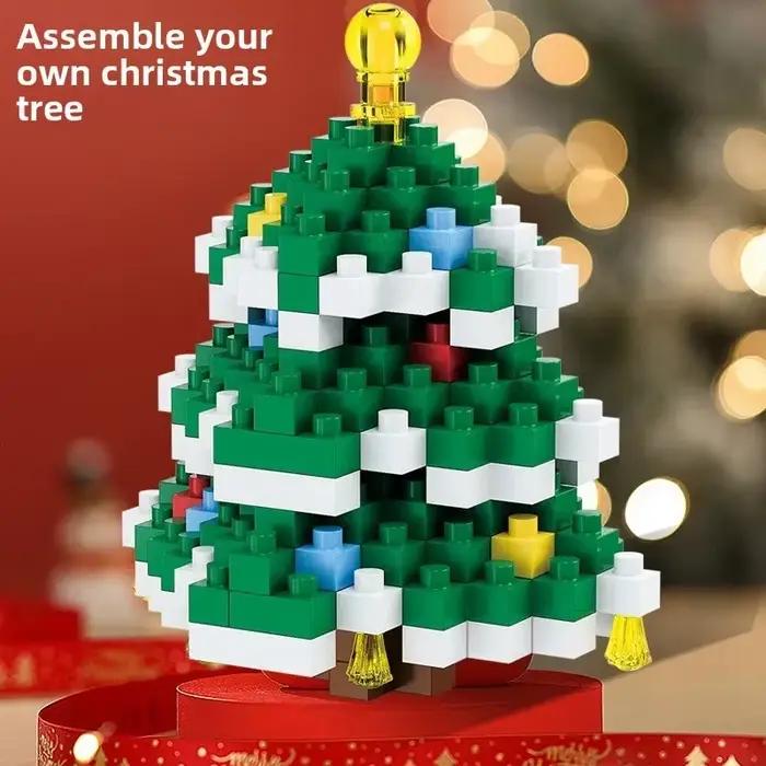 Cadeaux de noël série de blocs de construction père