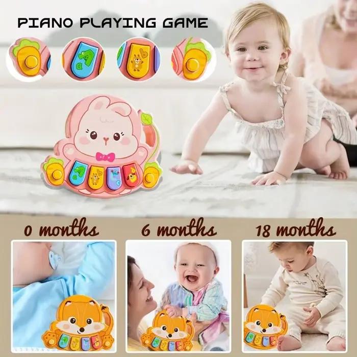 Piano électronique pour enfants, jouet musical éducatif, instrument multifonctionnel pour bébés, cadeau pour anniversaire ou Noël, accessible 0-6 ans, en plastique ABS, plusieurs couleurs disponibles
