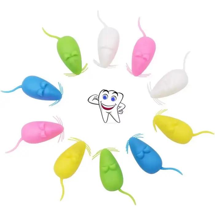 Boîte à dents de bébé en forme de Mini souris pour enfants, boîte de rangement pour dents de lait, organisateur en plastique pour chambre d'enfant