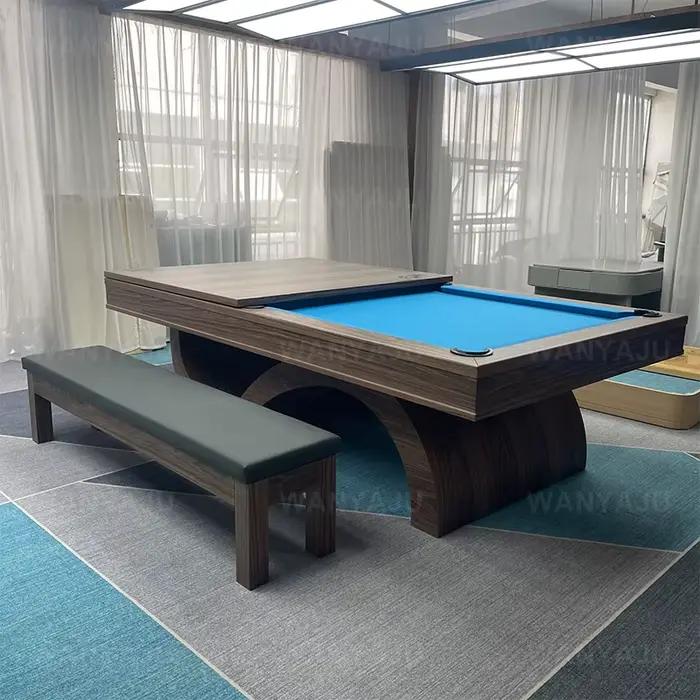 Table de billard multi-jeu de tennis de table Tavolo 3 en 1 avec table de billard supérieure de restaurant