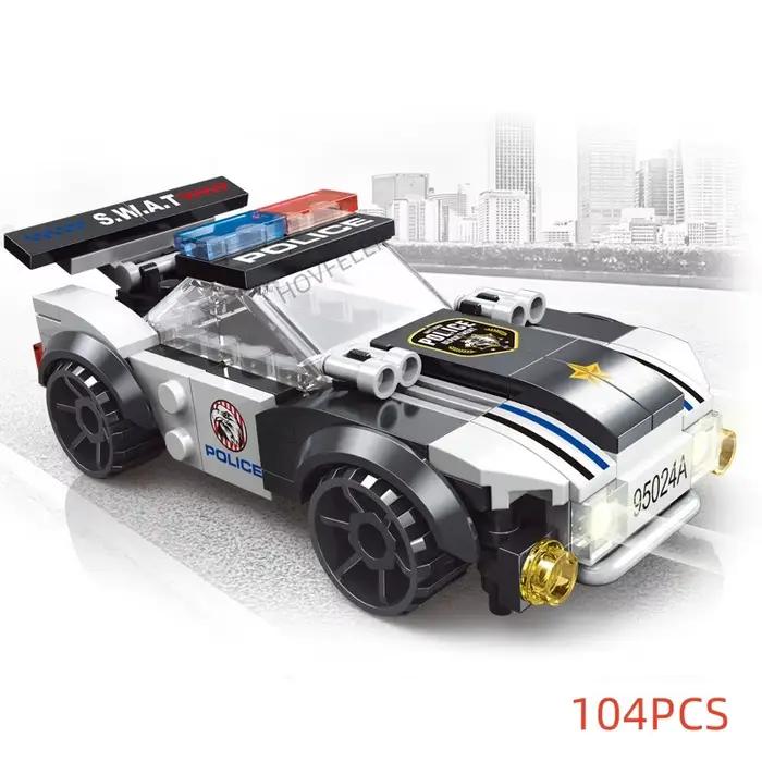 Super Police avion de ville hélicoptère à double Rotor voiture célèbre SWAT blocs de construction bricolage MOC modèle