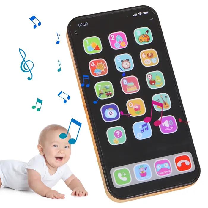 Téléphone jouet éducatif pour enfants écran tactile interactif musique son léger apprentissage numérique pour tout-petits occaions spéciales cadeau anniversaire noël