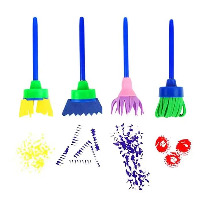 Ensemble de brosses éponge Graffiti pour enfants