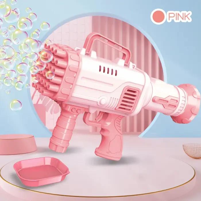 Pistolet à bulles de savon dinosaure électrique
