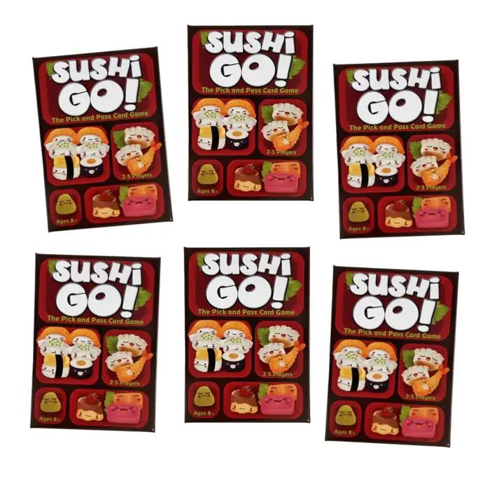 Jeu de cartes Sushi Go amusant pour réunions familiales et fêtes d'anniversaire, cadeau de vacances créatif, type de jeu de société, occassions spéciales pour les 14 ans et plus