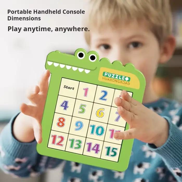 Animaux numéro Puzzle en plastique jouets coulissants mobiles Huarong route jeux d'entraînement cérébral