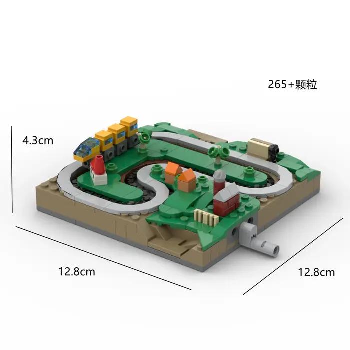 Ensemble de construction de ville miniature MOC City Street View blocs de construction de train manuels pour adultes et adolescents occasions spéciales