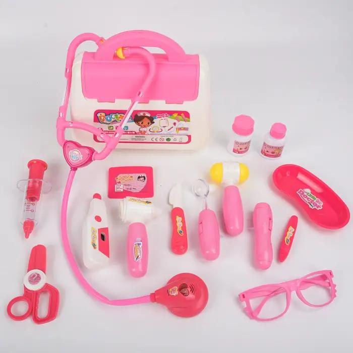 Coffret de 16 Pièces Pour Enfants Boîte à Médicaments Sonore Lumineuse Outils Mêdiciaux Simulés Docteur Infirmière Jeu Familial Occasions Spéciales