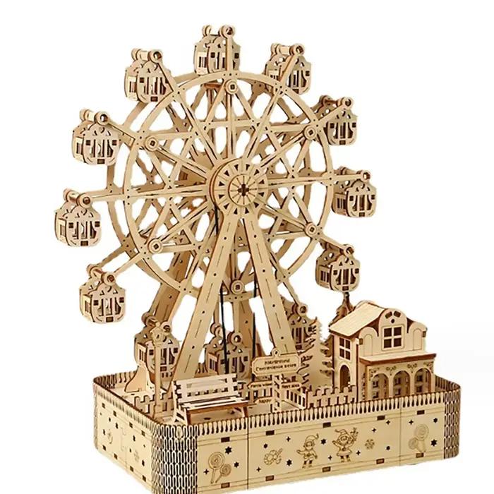 Kit de Modélisme 3D en Bois DIY : Puzzle de Montage Instrument de Musique