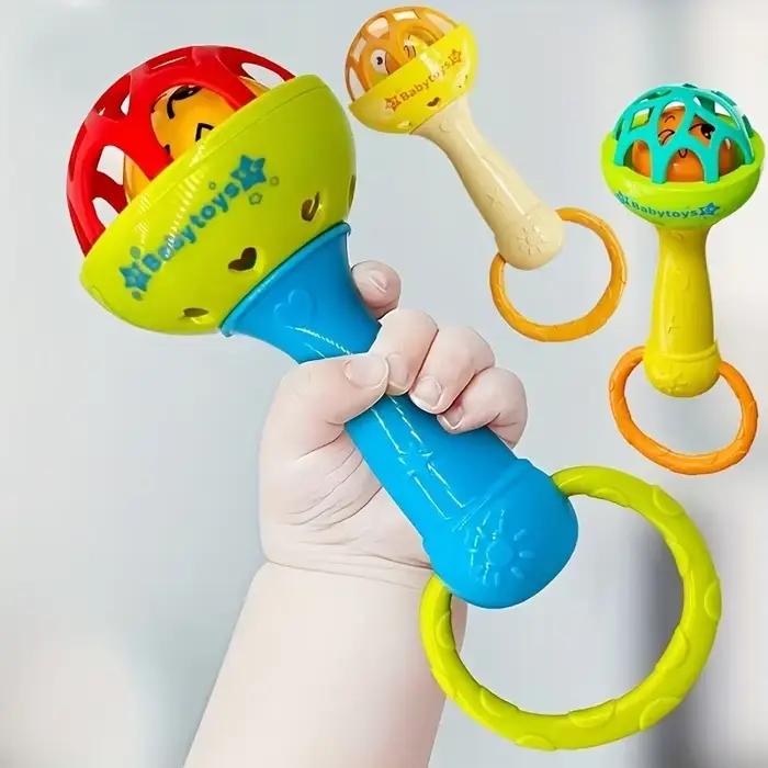 Jouet de cloche vibrante pour bébé avec sonnerie, entraîneur de poignée de motricité Fine, sûr pour les bébés de 0 à 3 ans, entraînement de préhension pour bébé