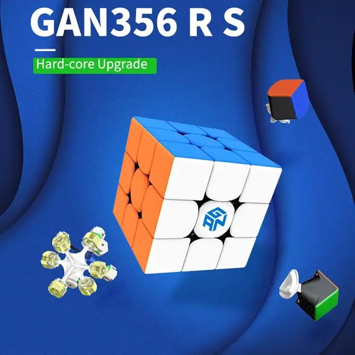 GAN 356 RS 3X3 Cube de Vitesse Magique Sans Autocollant Professionnel Fidget Jouets GAN 356RS Cubo Magico Puzzle