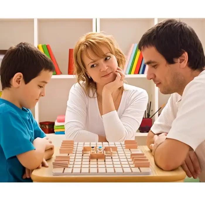 Jeu de société Puzzle jouets deux personnes drôle jeu d'interaction Parent-enfant Chase et Intercept bataille pensée logique jouet Montessori