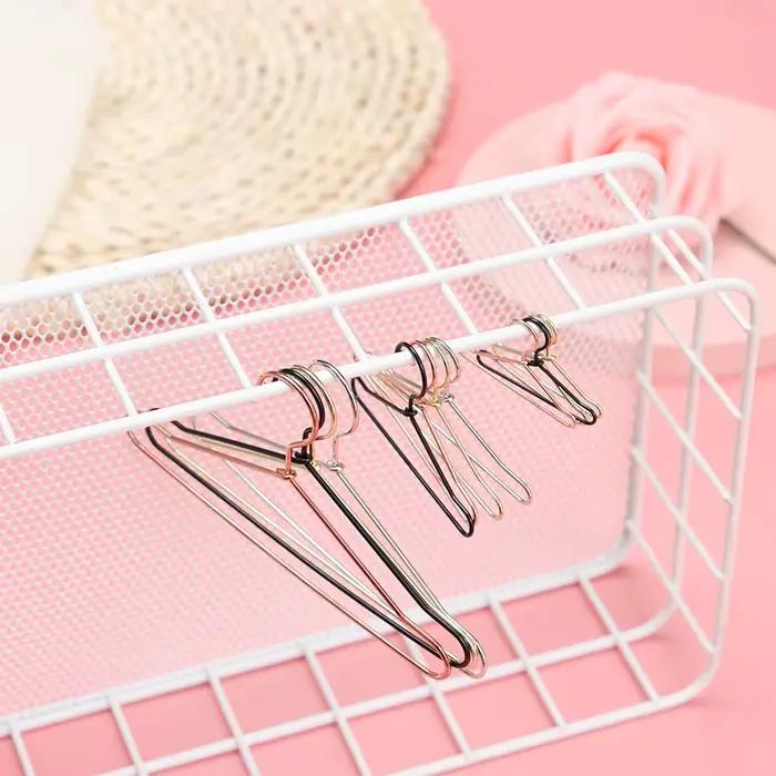 Cintres de poupée en métal, 10 pièces, Mini cintre mignon pour poupées, accessoires pour garde-robe,