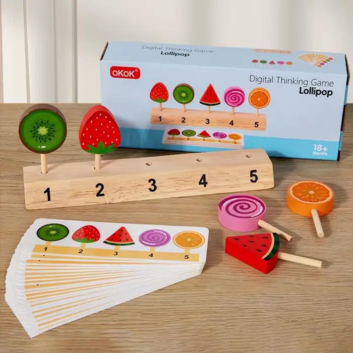 Jeu de tri des couleurs en bois pour enfants Monster Carnival avec animaux et transport, développement de la pensée logique, stimulation sensorielle, occasion de jeu éducative pour enfants 3-6 ans