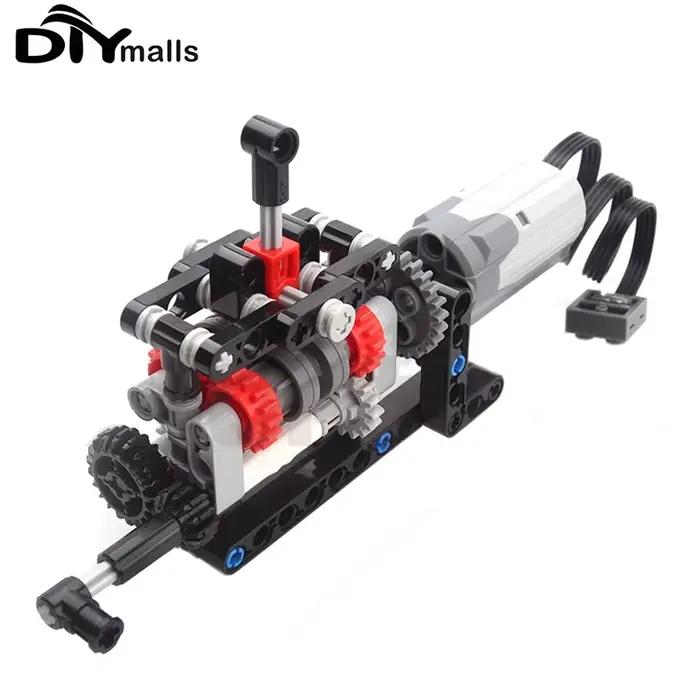 Boîte de vitesses à 4 vitesses haute technologie blocs de construction technic électronique pour adolescents occasions spéciales cadeau d'anniversaire Noël