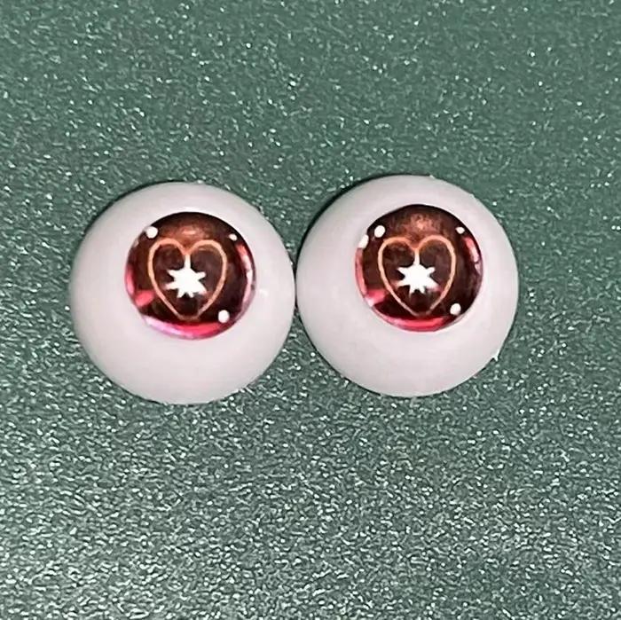 2 paires de globe oculaire de dessin animé 12mm/14mm