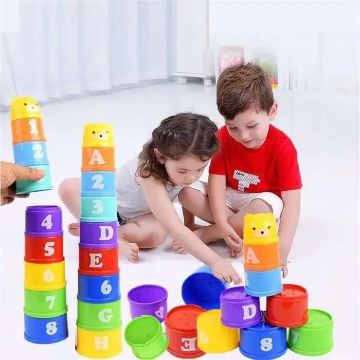 Jeu d'empilage tasse enfants jeu de société main vitesse compétition pli