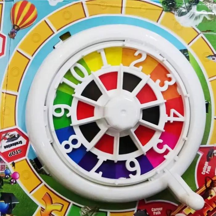 Jeu de société de simulation de vie Spin Wheel Party jeu de cartes pour réunions familiales et cadeaux d'occasion spéciale pour 2 à 4 joueurs