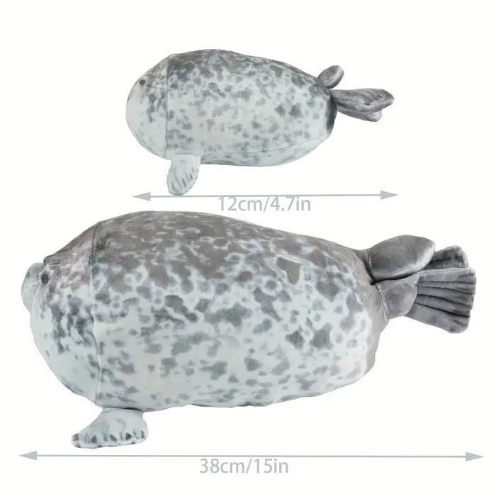 Animal en peluche de sceau de simulation Kawaii avec 4 mini animaux en peluche à l'intérieur - Jouet
