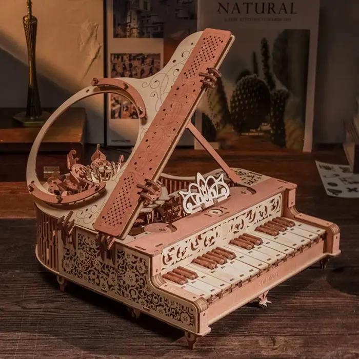 Puzzle 3D Mini Time Piano en bois pour enfants et adultes construction musical occasion cadeau anniversaire noel