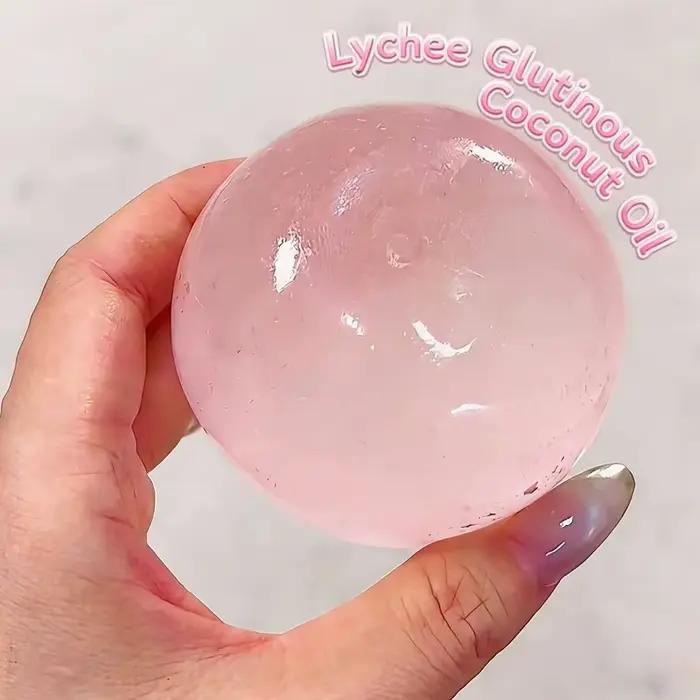 Jouet Squishy Maltose Bleu Jouet Anti-Stress Mochi Mignon Jouet Sensoriel Doux Balle Transparente Bleue Simulée Jouet de Décompression à Rebond Rapide Occasions Spéciales Relaxation Anti-Stress