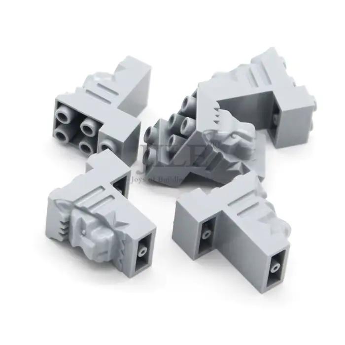 Blocs de construction MOC 30274, 10 pièces, 2x3x3, tête de Lion, mur de ville, vue sur la rue, décor