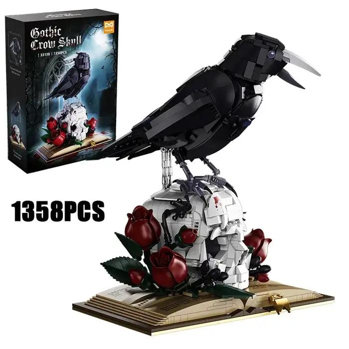 1358 pièces Blocs de construction Crâne de corbeau