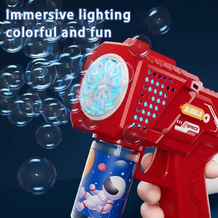 Jouet électrique Gatling automatique à 10 trous, bulle soufflante pour jouets pour enfants, cadeaux