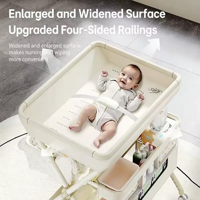 Table à langer pour bébé, station de soins pour nouveau-né, table à langer pliable, table de massage