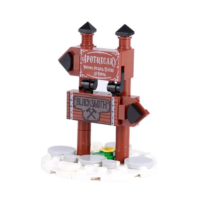 Ensemble de blocs de construction BRICKPANDA pour bâtiments historiques et paysages, jouets en plastique pour fans de l'histoire médiévale, occasionnellement utilisés pour des projets de classe ou de club