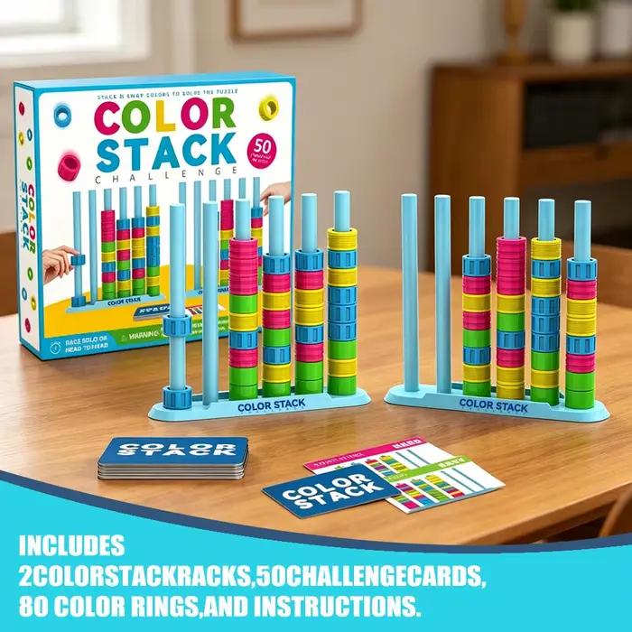 Color Stack Challenge : un jeu de puzzle de correspondance de couleurs rapide pour des soirées amusantes et des défis