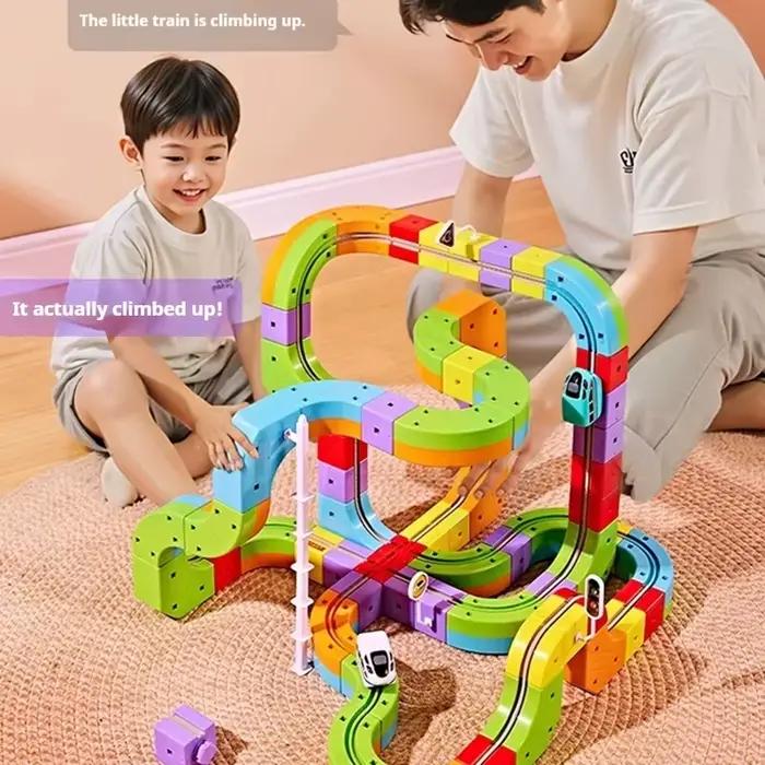 2025 Montessori jouet derniers jouets éducatifs assemblage piste magique Train ensemble