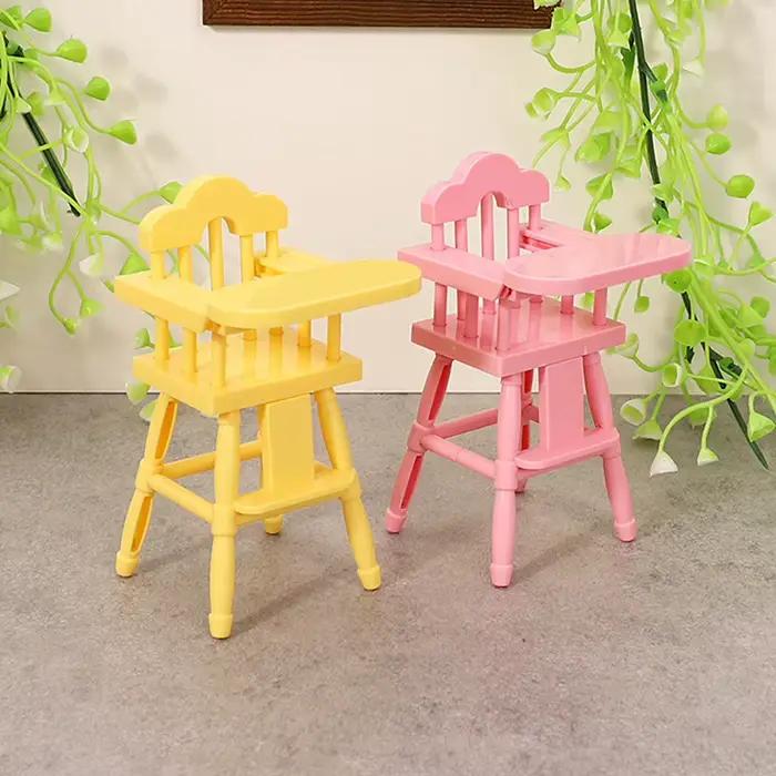 1 ensemble Mini bébé pour poupée poussette chariot enfants Tables à manger jouet maison
