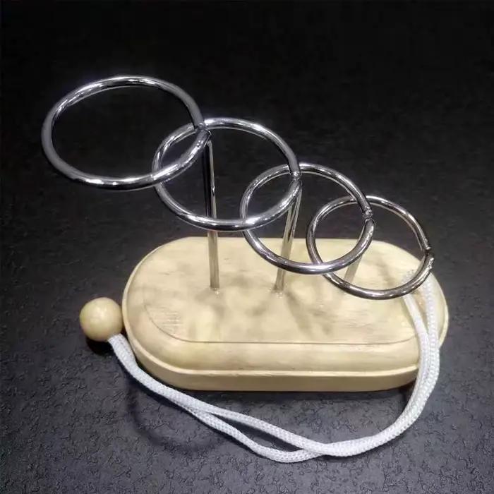 Casse-tête chinois LuBan Lock puzzle 3D forme géométrique bois jeu éducatif pour adultes et enfants occasions spéciales