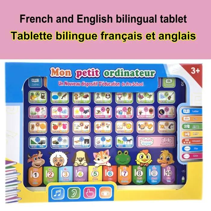 Nouveaux jouets d'apprentissage français et anglais pour les tout-petits