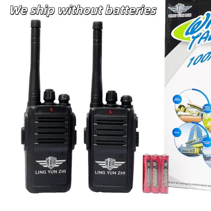 Talkie-walkie jouet Interphone Dialogue téléavertisseur sans fil jeu de Communication intérieure et extérieure 2 pièces/ensemble batterie non incluse
