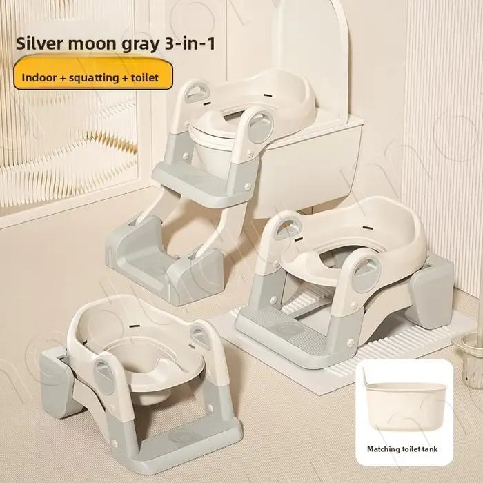 Siège de toilette portable 2-en-1 pliable pour enfants