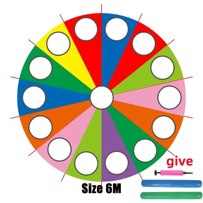 Jeu Whack A Mole parachute arc-en-ciel multicolore pour enfants développement de la coopération activités extérieures occasions spéciales
