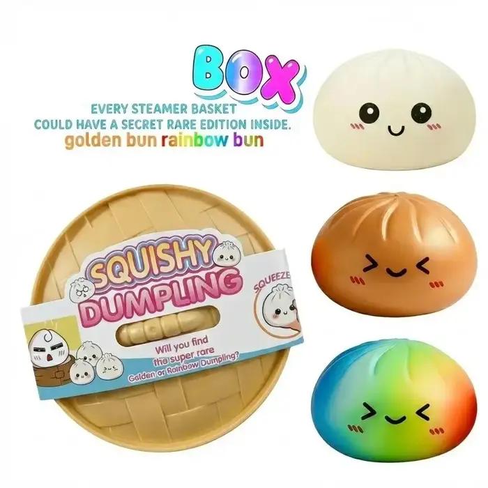 Jouet sensoriel anti-stress Squishy en forme de dumpling pailleté pour adultes occasions spéciales décoration et relaxation