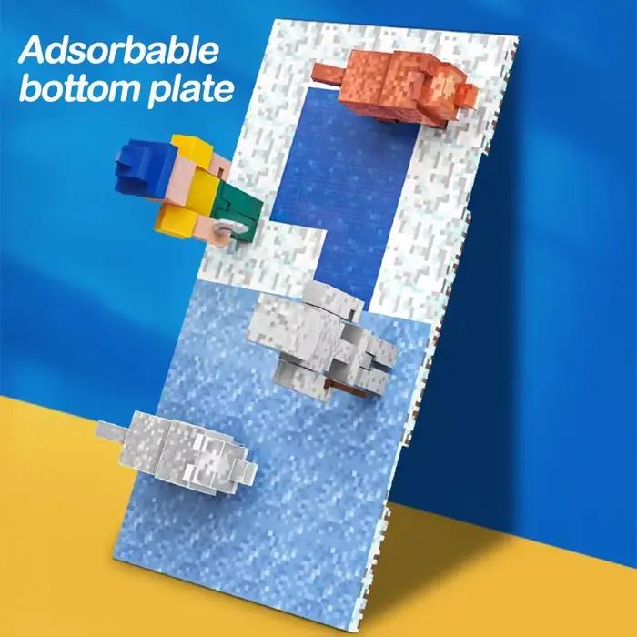 Plaques de base magnétiques pour enfants et adultes blocs de construction en plastique pour exploration et créativité jouer et construire occasionnels cadeaux pour garçons et filles