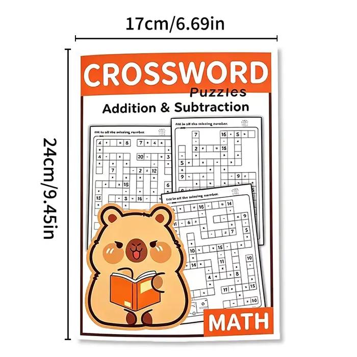 Cahier de travail de mathématiques de 32 pages : livre d'exercices d'addition et de soustraction, exercices d'arithmétique quotidiens avec descriptions numériques et fonctions de coloriage, outil d'ap