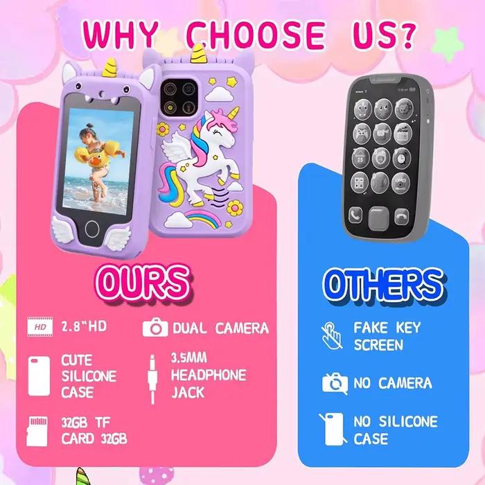 Téléphone intelligent à écran tactile pour enfants