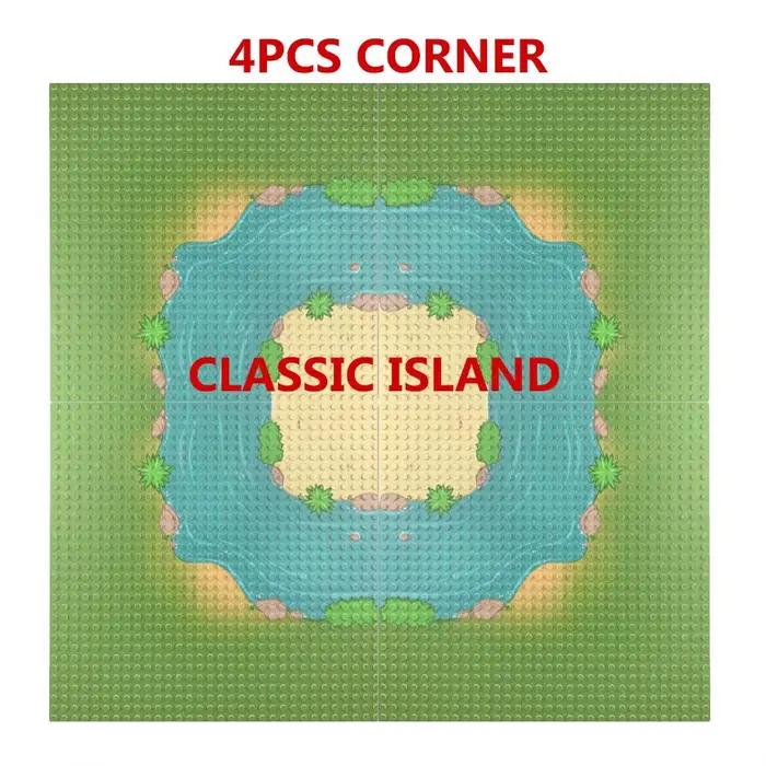 Pièces de plaque de Base de Style prairie d'île 32x32 points