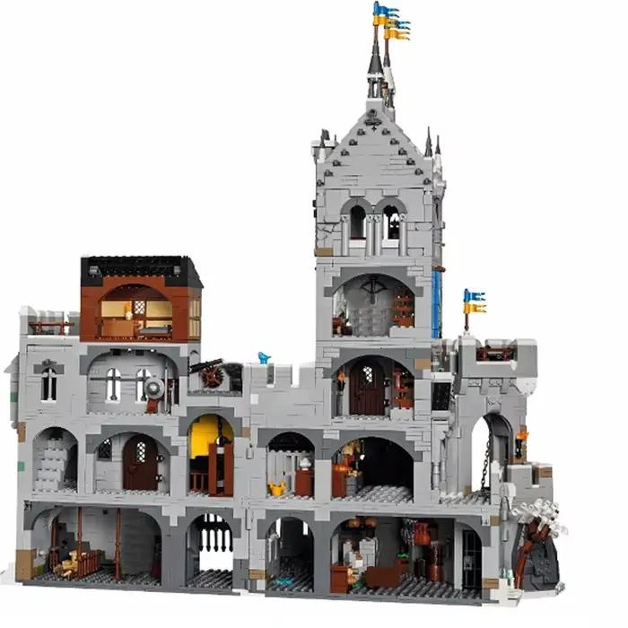 NOUVEAU 3997 pièces Européenne Médiévale Street View MOC Montagne Forteresse modèle DIY idées créatives enfant Jouet Assemblage Puzzle Cadeau D'anniversaire