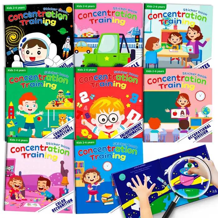 Jouets Montessori, autocollants de dessin animé