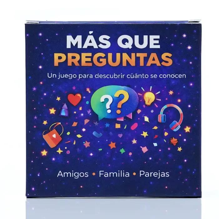 Español Mas Que Preguntas Jeu de cartes de questions pour amis